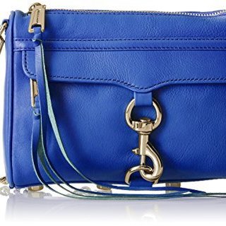 REBECCAMINKOFF Metallic Mini MAC 女士真皮斜挎包