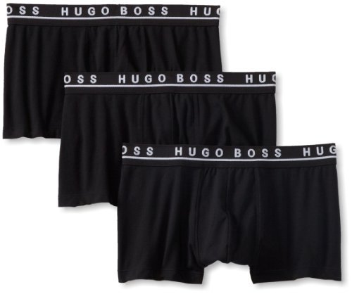 HUGO  BOSS Cotton Stretch 平角内裤 3条装-黑色 S