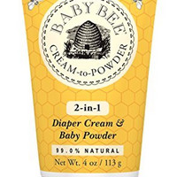 凑单品：BURT'S BEES 小蜜蜂 Cream To Powder 婴儿护臀膏爽身粉二合一 113g