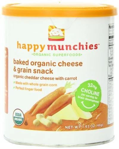 禧贝 happy munchies 胡萝卜芝士 泡芙条（46g*6罐）