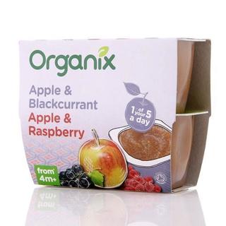 Organix 欧妮 果泥 苹果和黑加仑+苹果和覆盆子（100g*4盒）