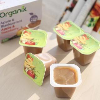 Organix 欧妮 果泥 苹果和黑加仑+苹果和覆盆子（100g*4盒）