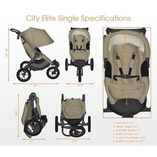  Baby Jogger City Elite Single Stroller 婴儿手推车 精英版