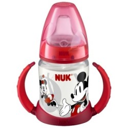 NUK宽口径PP两用学饮鸭嘴杯婴儿儿童宝宝喝水杯6个月以上150ml(奶嘴奶瓶两用)灰色(图案随机) *4件