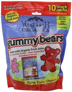  YUMMY EARTH Organic Gummy Bears 天然有机小熊软糖（225g*4袋）