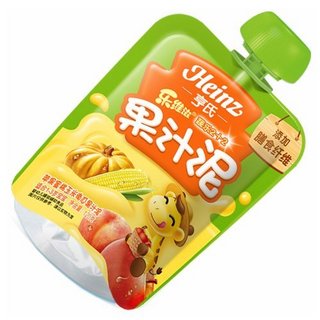 Heinz 亨氏 乐维滋系列 果泥 3段 苹果蜜桃玉米南瓜味 120g*24袋