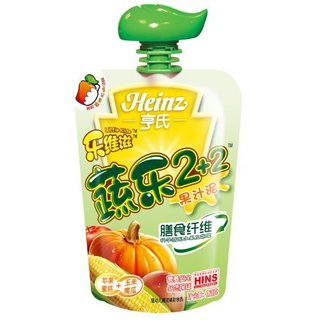 Heinz 亨氏 乐维滋系列 果泥 3段 苹果蜜桃玉米南瓜味 120g*24袋
