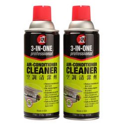 WD-40 3-IN-ONE 空调清洁剂 331ml 2瓶装*6组 + Great Life特大洗车海绵*3