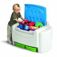 little tikes 621055 Bright ‘n Bold Toy Chest 光滑玩具收纳箱 