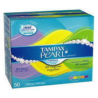 TAMPAX 丹碧丝 内置导管 卫生棉套装 50只装（少量 10条/正常 30条/超多 10条）