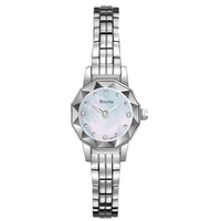 BULOVA 宝路华 96P129 珍珠母贝 镶钻女士时装表