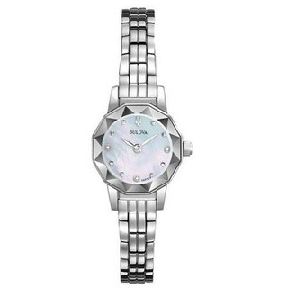 BULOVA 宝路华 96P129 珍珠母贝 镶钻女士时装表