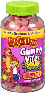 Lil  Critters  Gummy Vites Sours  综合维生素 小熊软糖 190粒