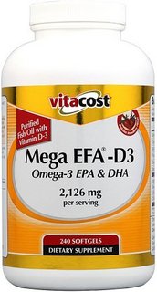 Vitacost Mega EFA® Omega-3 EPA & DHA Fish Oil 超级鱼油 （2126mg*240粒）