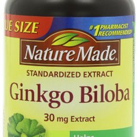 Nature Made Ginkgo Biloba 天然银杏叶萃取精华 （30mg 200粒*3瓶）