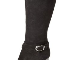 ANNE KLEIN 安妮克莱恩 Cadencia Suede Boot 真皮女士长靴