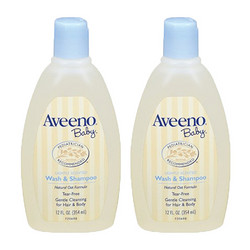 Aveeno 艾维诺 天然燕麦 婴儿洗发水沐浴露二合一 354ml*2瓶