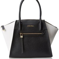 Calvin Klein Key Item Saffiano 真皮手提包