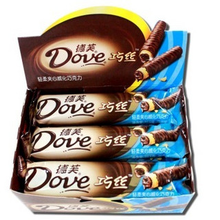 Dove  德芙  巧丝轻柔夹心威化巧克力 270g