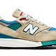 大码福利：new balance  M998SCB 男款复古跑鞋