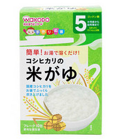 凑单品：Wakodo 和光堂 宝宝辅食高钙纯白米糊 5g*10小袋