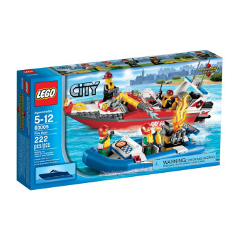 lego乐高城市组60005消防船