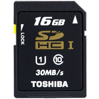 TOSHIBA 东芝 EXCERIA系列 Type HD SD存储卡（UHS-1、16GB、Class10）