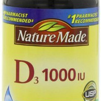 Nature Made  Vitamin D3 1000IU 胶囊 100粒