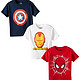  限尺码：MARVEL 漫威  Logo Tee 3 Pack 男童纯棉T恤 三件套　