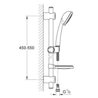 GROHE 高仪 鲍系列 32811000+27395000 淋浴花洒套装