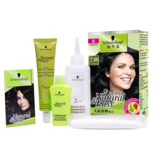 Schwarzkopf 施华蔻 怡然无氨植物染发霜 2.0闪亮珍珠黑色
