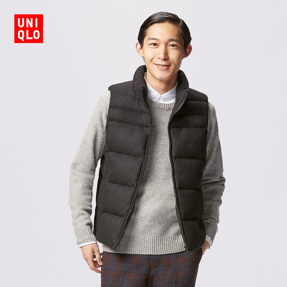 uniqlo 优衣库 156386 羊毛混纺羽绒背心
