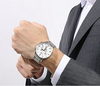 EDOX 依度 Les Vauberts系列 10409-3A-AIN 男款时装腕表