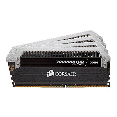 USCORSAIR 美商海盗船 DOMINATOR PLATINUM系列 DDR4 2666MHz 台式机内存 黑色 32GB 8GB*4 CMD32GX4M4A2666C16