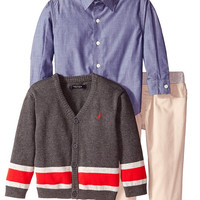 Nautica 诺帝卡 毛衣长裤 男童三件套