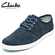 Clarks 男款 Torbay Lace 百搭板鞋 阴离子抗菌科技