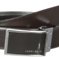 PERRY ELLIS 派瑞·艾力斯  Graphite Plaque 男士皮带 
