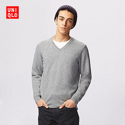 UNIQLO 优衣库 149125 男款 羊绒V领毛衣(长袖)