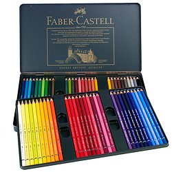 FABER-CASTELL 辉柏嘉 117560 水溶性彩色铅笔 60色 绿铁盒装