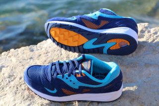 saucony GRID 8000 CL 中性款复古跑鞋 蓝 38