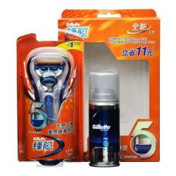 Gillette 吉列 锋隐1刀架（1刀头)+75ml迷你刮胡啫喱优惠装