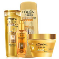 L'OREAL PARIS 巴黎欧莱雅 奇焕润发精油100ml + 欧莱雅精油润养护发膜 250ml+精油润养洗发露200ml+精油润养丰盈润发乳400ml