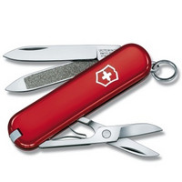 VICTORINOX 维氏 58mm系列 0.6203 典范多功能瑞士军刀 7项功能 红色光面