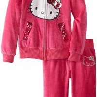 Hello Kitty Velour Active Set 女宝宝卫衣套装