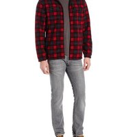 IZOD Full Zip Polar Fleece 男款方格抓绒外套 三色可选