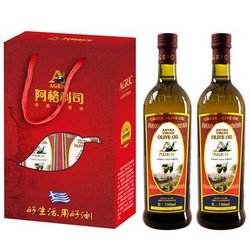 AGRIC 阿格利司 特级初榨橄榄油750ml*2 礼盒装(希腊进口)(新老包装,随机发货)