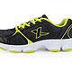 XTEP 特步 986118119572  透气运动女跑鞋 黑绿色