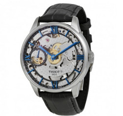 Tissot 天梭 Chemin Des Tourelles Squelette 天匠镂空系列 T0994051641800男士镂空手动机械腕表 