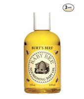 凑单品：BURT'S BEES 小蜜蜂 Baby Bee Nourishing Baby Oil 婴儿按摩油 118ml*3瓶