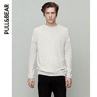 PULL&BEAR 男士基本款圆领针织衫 09556501（大码福利）